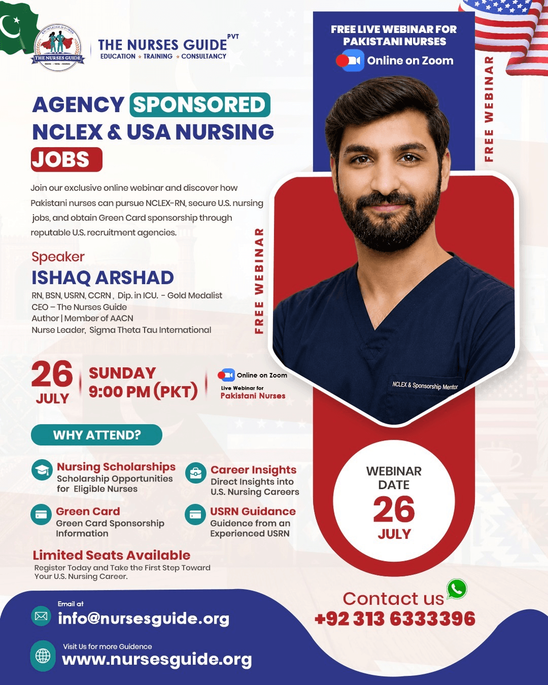 USA Nursing Career & NCLEX Guidance — webinar poster